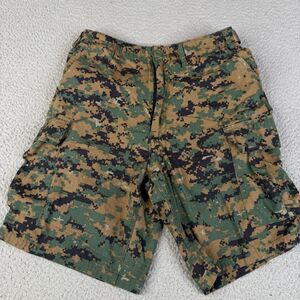 CAMOUFLAGE Cargo Shorts Army Military Mens S Digital Camo Outdoor Hunt 8" Inseam